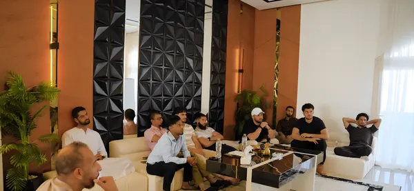 Brothers listening during a session
